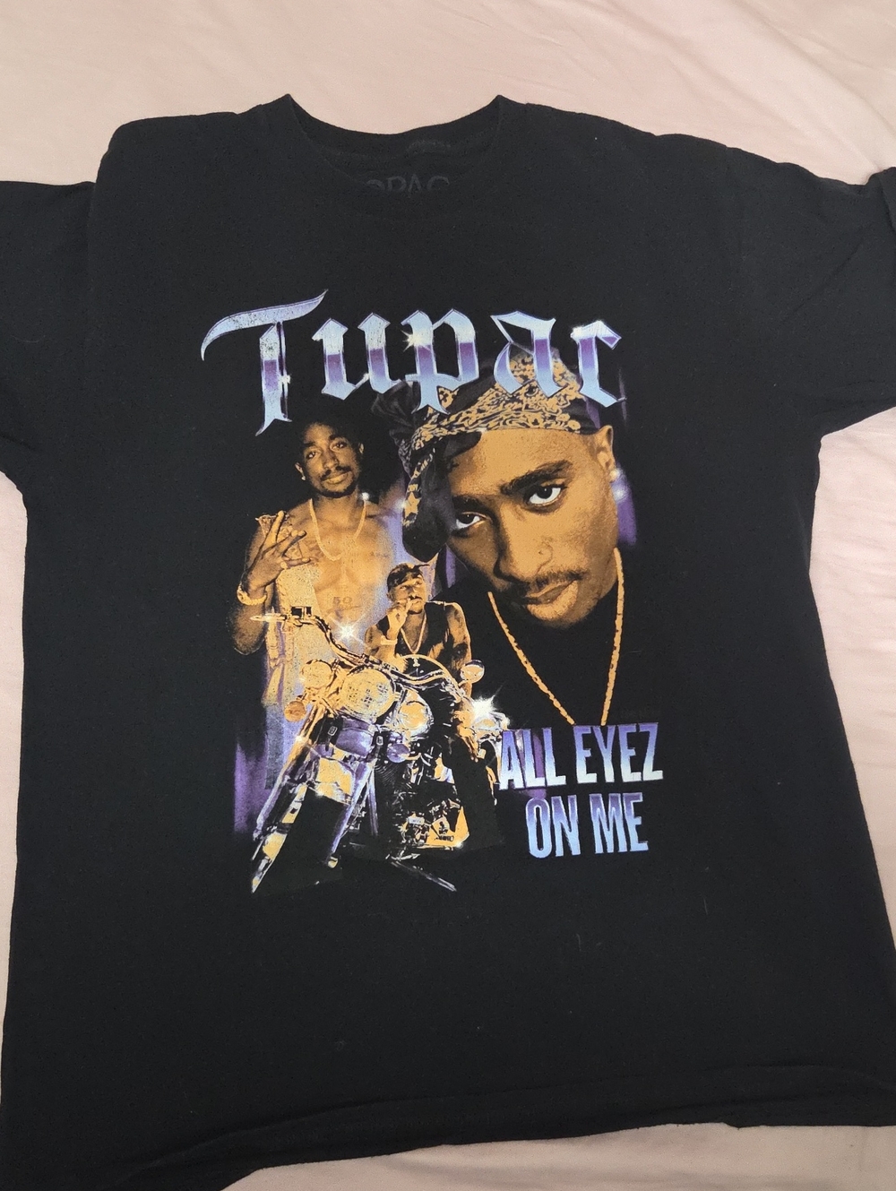 Tupac 'All Eyez On Me' Black Graphic Short-Sleeve Tee